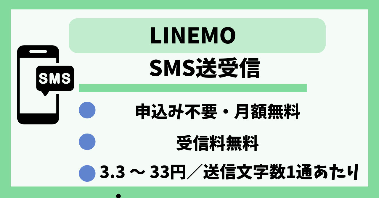 LINEMO　SMS送受信